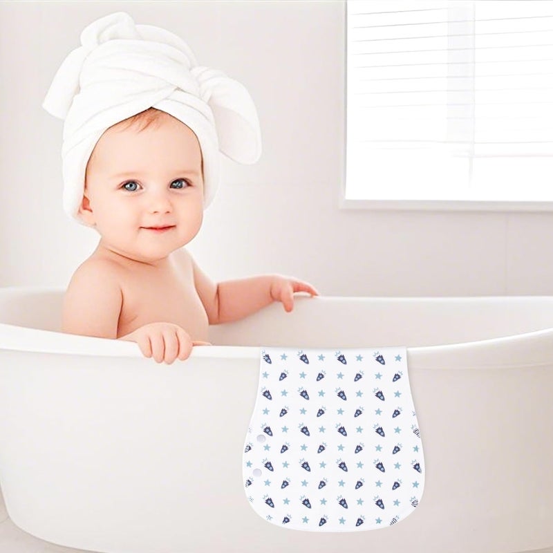 Benoxine 2-in-1 Burp Cloths and Baby Bibs - 6 Pack Large Super Absorbent Soft Cotton Burping Cloths for Spit Up, 3 Layers Thick Baby Burp Rags for Girls & Boys - Image 4